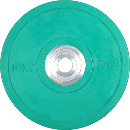 Set of 2 x 10KG PRO Olympic Rubber Bumper Weight Plate