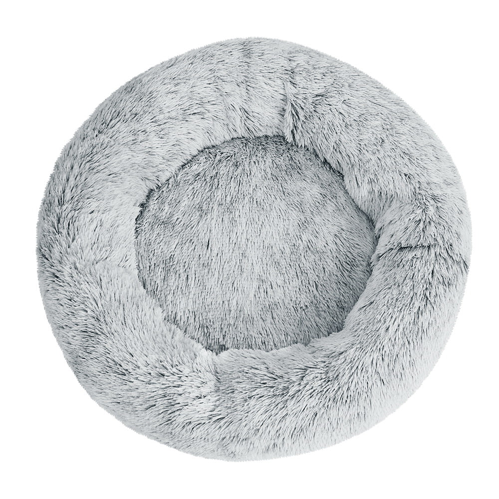i.Pet Pet bed Dog Cat Calming Pet bed Large 90cm Charcoal Sleeping Comfy Cave Washable
