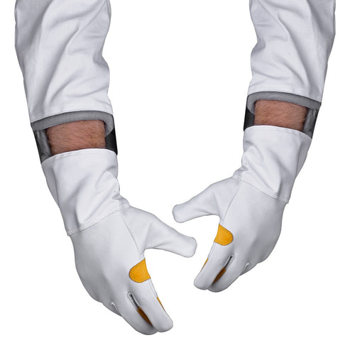 Beekeeping Bee Gloves Cow Hide Ventilated Heavy Duty Gloves L