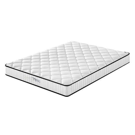 Comforpedic Mattress 5 Zone Medium Support Foam Bonnell Spring 21CM - Single - White Black
