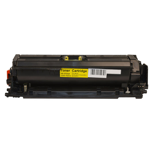 HP Compatible CF332A #654A Yellow Premium Generic Toner