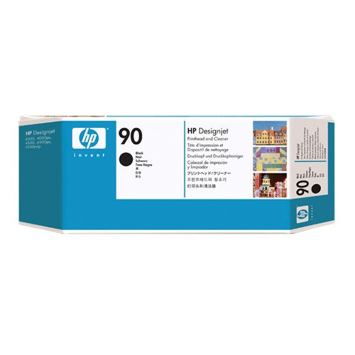 HP 90 BLACK PRINTHEAD AND CLEANER FOR DJ 4000