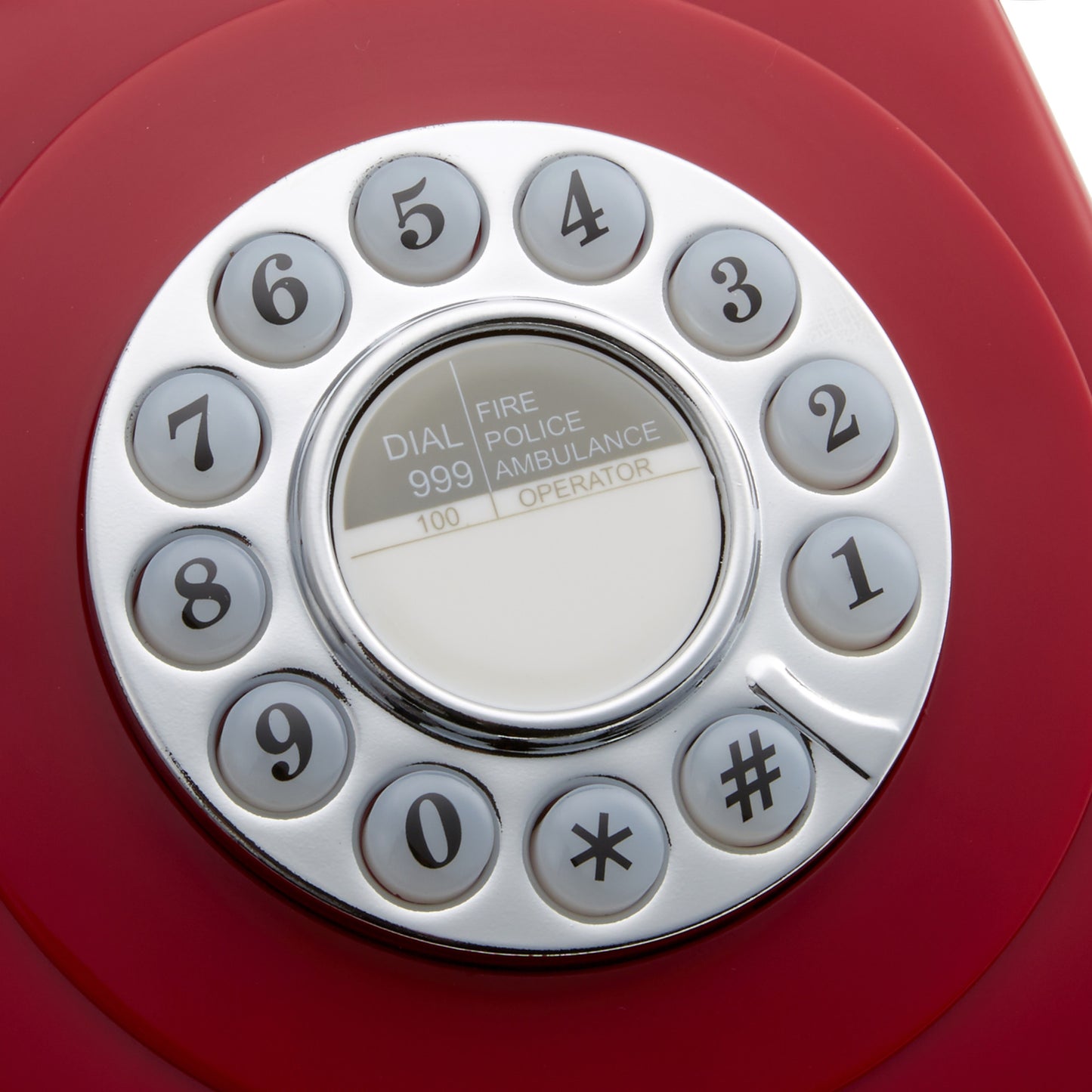 GPO RETRO GPO 746 PUSH BUTTON TELEPHONE - RED