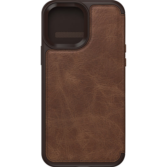 OTTERBOX Apple iPhone 13 Pro Max Strada Series Case (77-85801) - Espresso Brown - Slim profile slips easily in and out of pockets