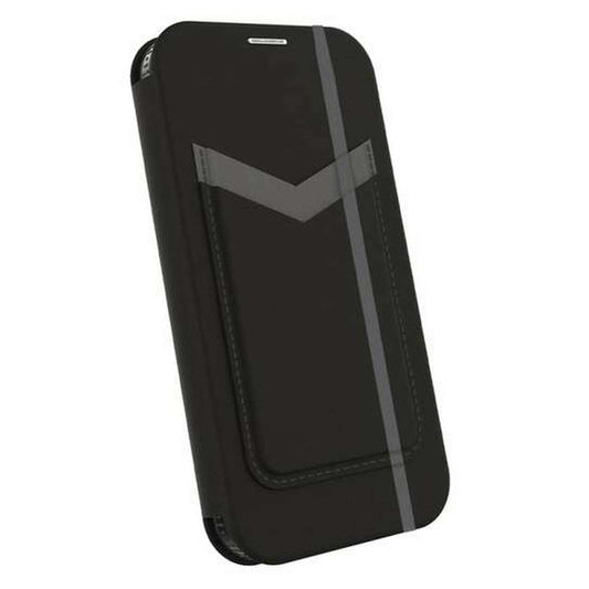 FORCE TECHNOLOGY Miami Wallet Case for Apple iPhone 13 Mini - Smoke Black (EFCMIAE191SMB), 2.4m Military Standard Drop Tested, Convenient and card/ cash pocket