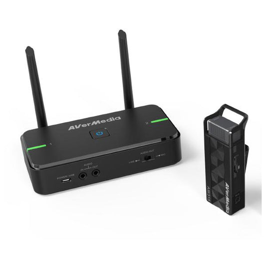 AVerMedia AW5 AVerMic Wireless Microphone & Classroom Audio System Single Mic and Receiver