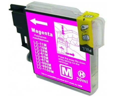 Compatible Premium Ink Cartridges LC61/LC67/LC38M Magenta Inkjet Cartridge - for use in Brother Printers