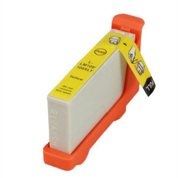 Compatible Premium Ink Cartridges 100XLY High Yield Yellow Inkjet Cartridge - for use in Lexmark Printers