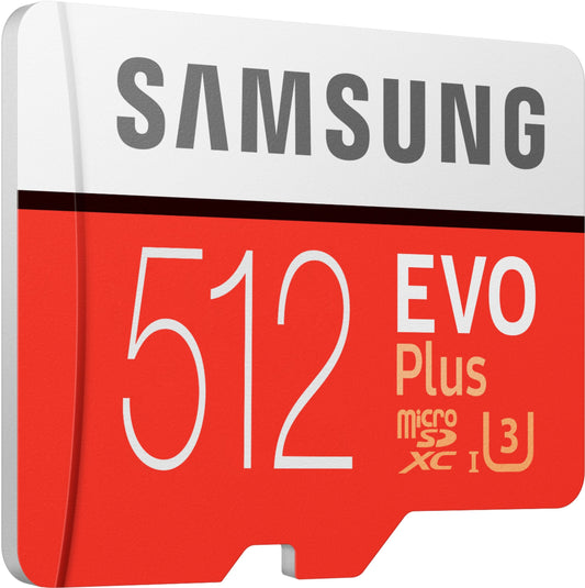SAMSUNG MB-MC512HA EVO PLUS CL10 U3,4K 100R/90W W adapter