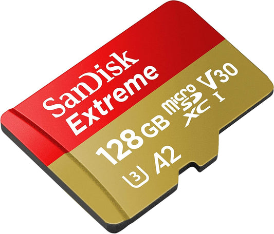 SANDISK SDSQXA1-128G-GN6MN MicroXD Extreme A2 V30 UHS-I/U3 160R/90W NO SD ADAPTER