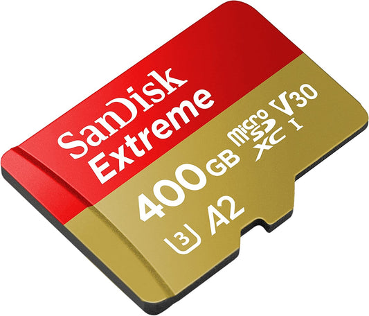 SANDISK SDSQXA1-400G-GN6MN MicroXD Extreme A2 V30 UHS-I/U3 160R/90W NO SD ADAPTER