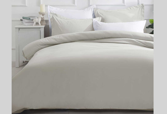 Luxton King Size Linen Color Quilt Cover Set (3PCS)