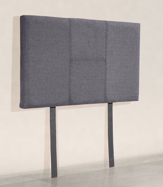 Linen Fabric Single Bed Headboard Bedhead - Grey