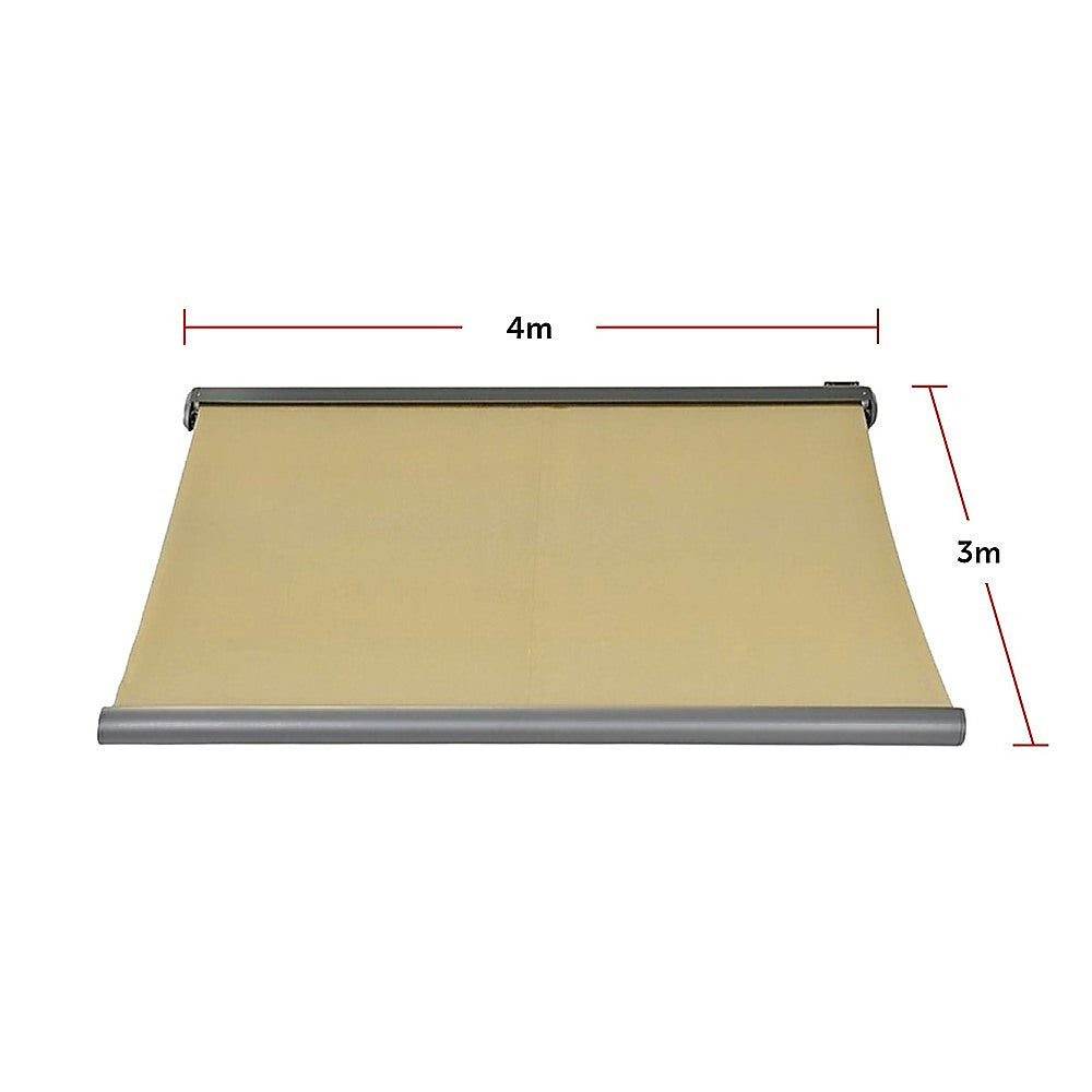 Heavy Duty Full Cassette Motorised Awning - 4.0m x 3.0m
