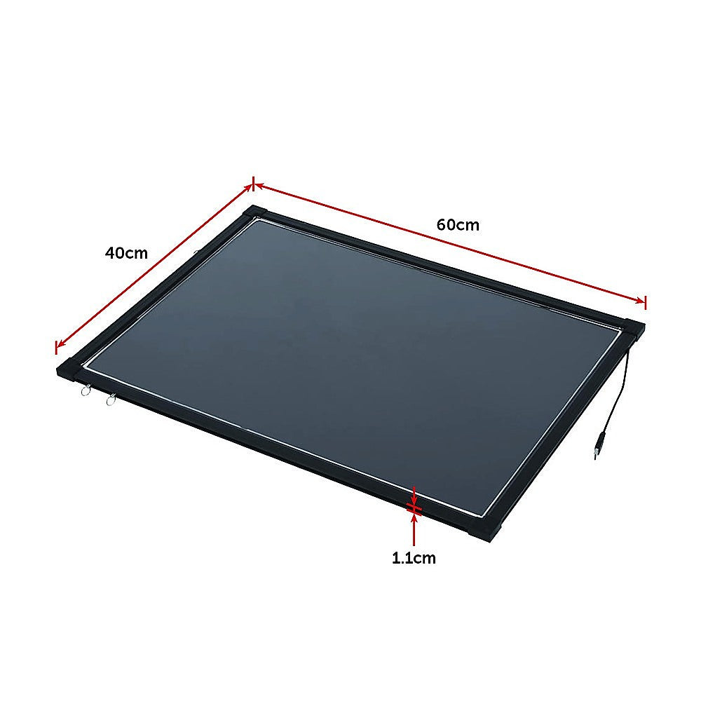 40x60cm LED Drawing Writing Board Remote Controlled Fluorescent Light Up Sensory Play