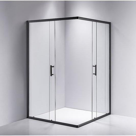 1200 x 1000mm Sliding Door Nano Safety Glass Shower Screen By Della Francesca