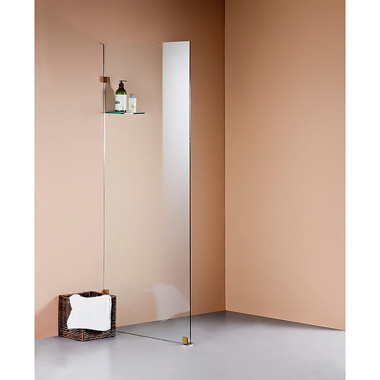 900 x 2100mm Frameless 10mm Safety Glass Shower Screen