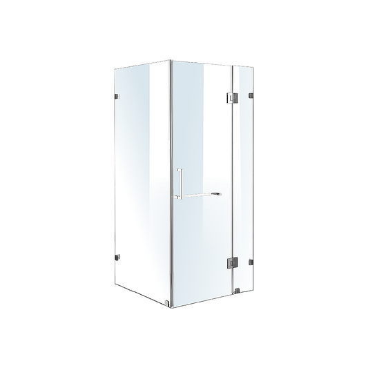 1000 x 800mm Frameless 10mm Glass Shower Screen By Della Francesca