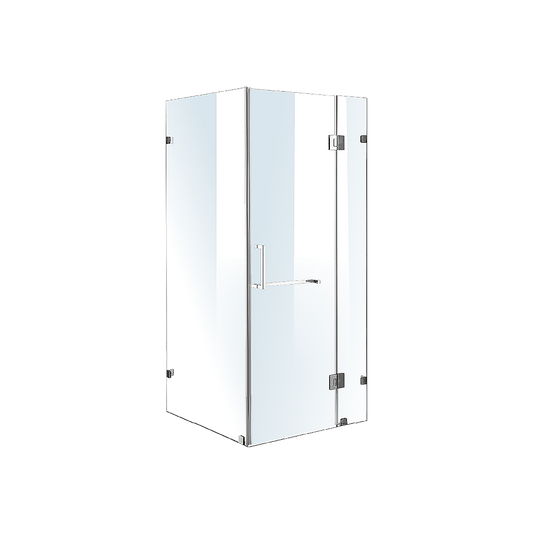 1100 x 800mm Frameless 10mm Glass Shower Screen By Della Francesca