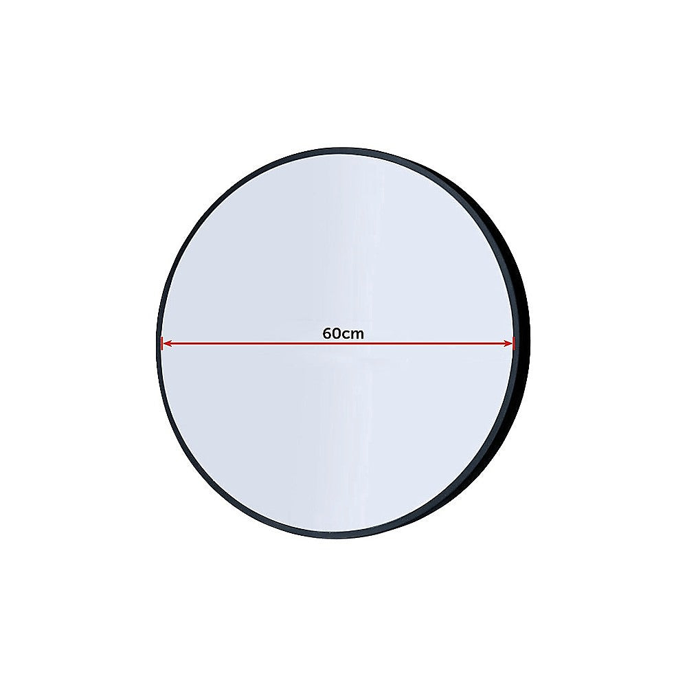 60cm Round Wall Mirror Bathroom Makeup Mirror by Della Francesca