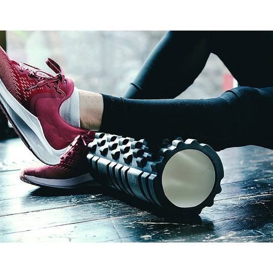 2 IN 1 Physio EVA PVC Foam Yoga Roller Gym Back Training Exercise Massage