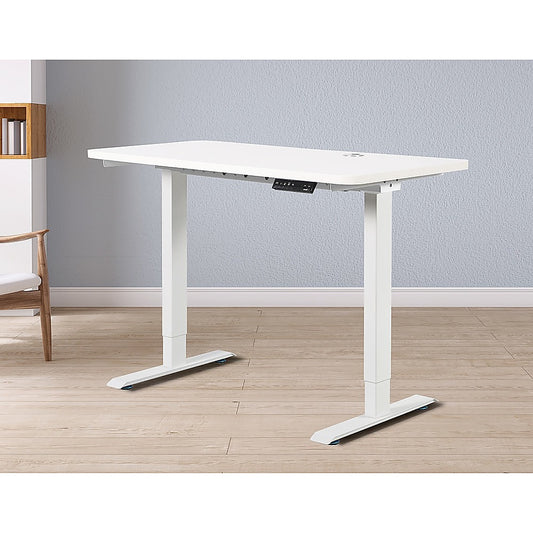 Palermo Standing Desk Sit Stand Height Adjustable Motorised 120cm Table Dual Motor