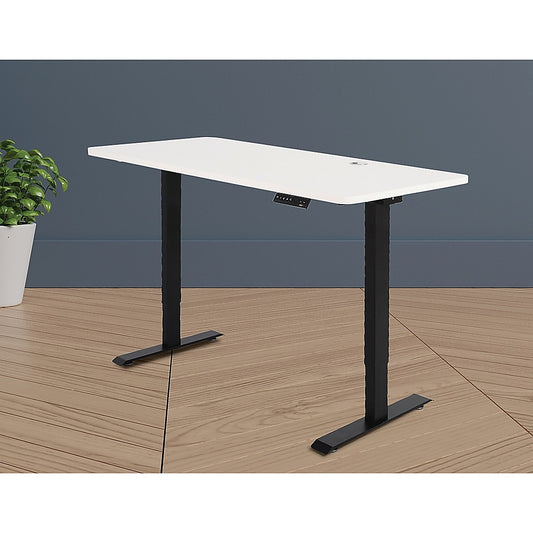 Palermo Standing Desk Sit Stand Height Adjustable Motorised 140cm Table Dual Motor