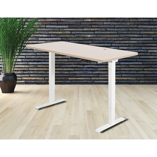 Palermo Standing Desk Sit Stand Height Adjustable Motorised 140cm Table Dual Motor