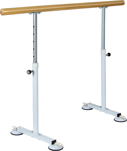 Wooden Portable Ballet Bar Stretch Barre Dance Bar 1.5M Freestanding Ballet Bar