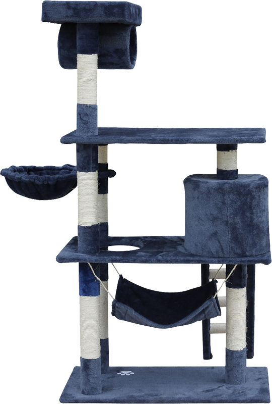 140cm Cat Tree Scratching Post Scratcher Tower Condo House Furniture Wood