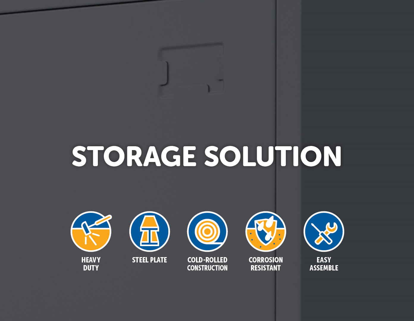Four-Door Office Gym Shed Storage Locker