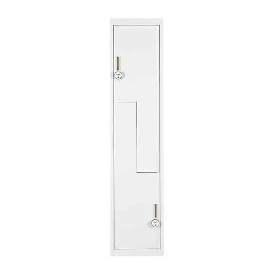 Grey Two-Door L-shaped Office Gym Shed Storage Lockers