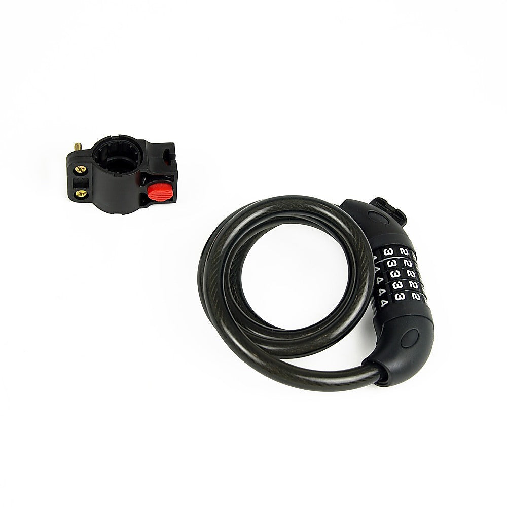 Security 5 Digit Combination Bike Cable Lock with Mounting Bracket