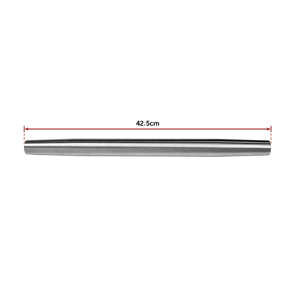 Professional Rolling Pin for Baking Premium 304 Stainless Steel Kitchen Rod