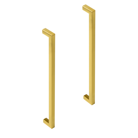 15 x Brushed Brass Drawer Pulls Kitchen Cabinet Handles - Gold Finish 256mm