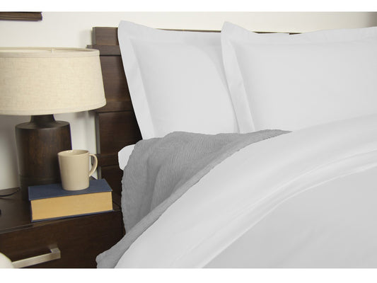 Ardor King Size 1900TC Cotton Rich Sheet Set (White Color)