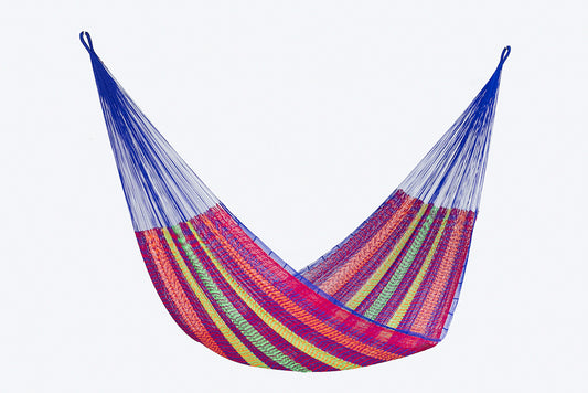 Mayan Legacy King Size Super Nylon Mexican Hammock in Mexicana Colour