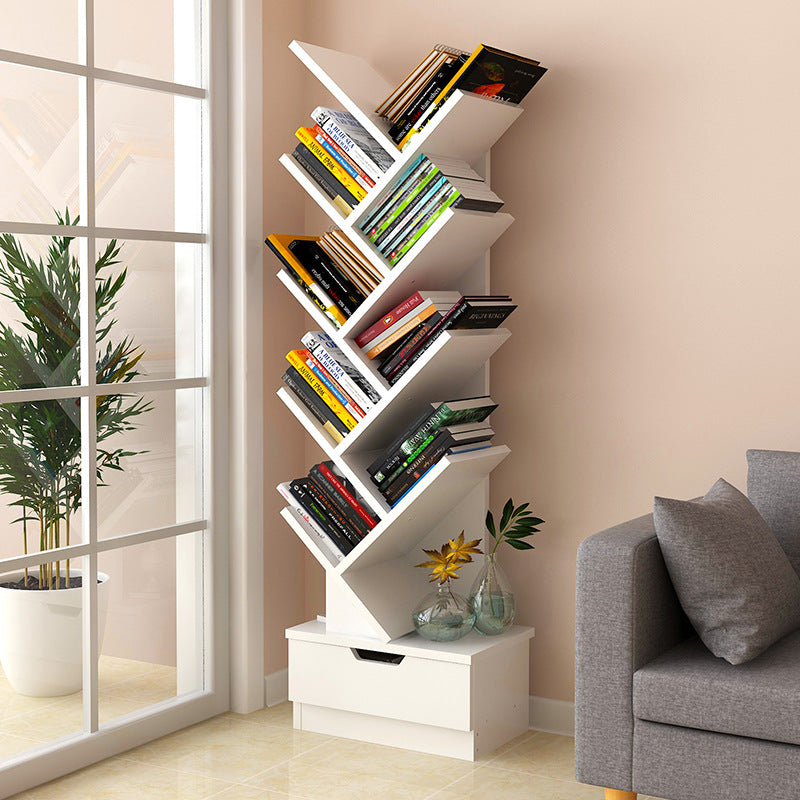 Tree Bookshelf Bookcase Book Organizer 9-Tier Multipurpose Shelf Display Racks