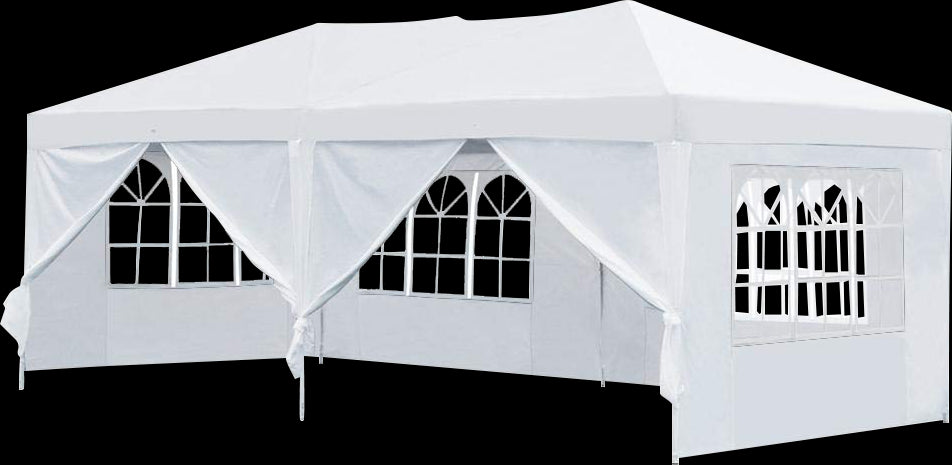 3x6m Gazebo Outdoor Marquee Tent Canopy White