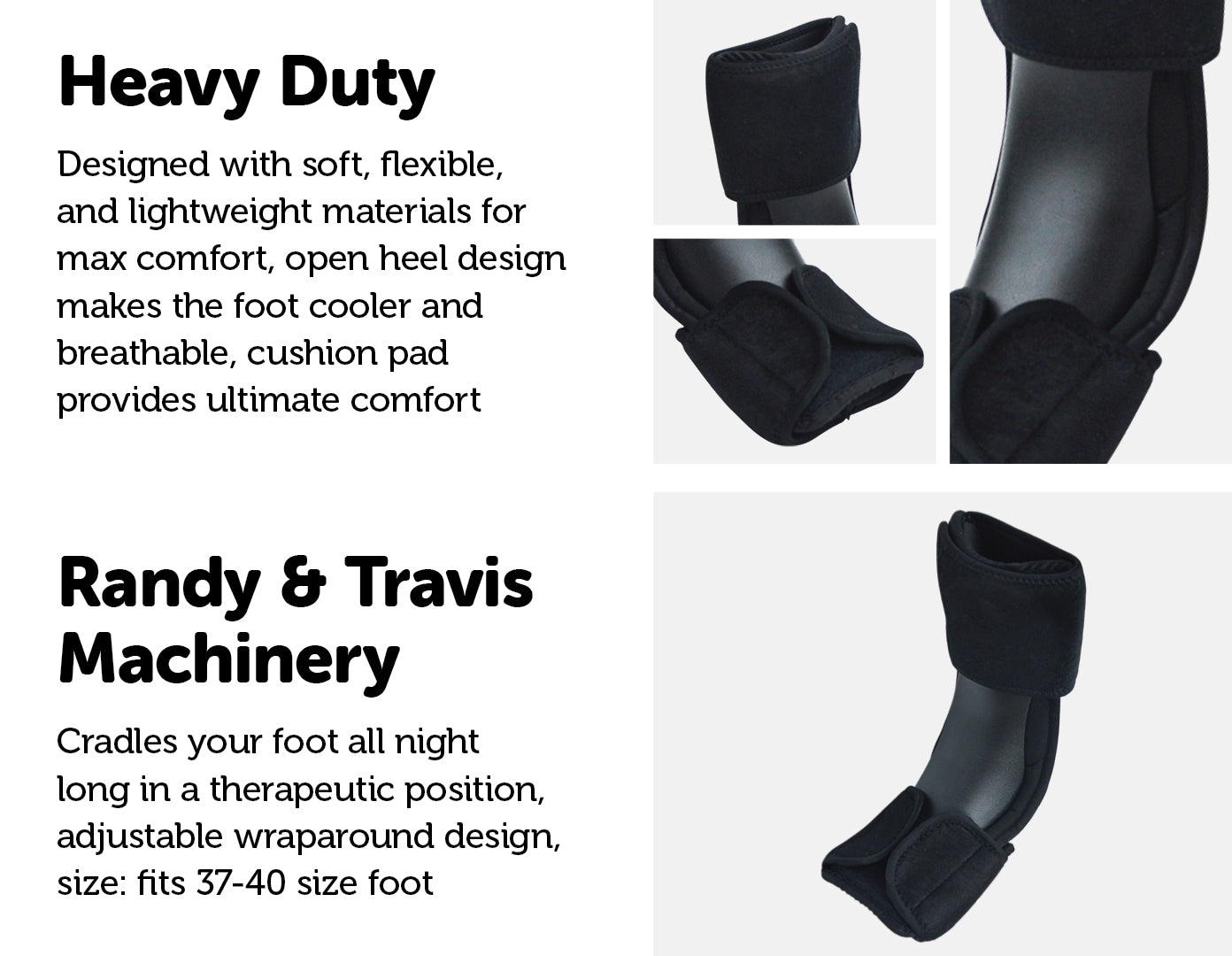 Night Plantar Fasciitis Sleep Support Adjustable Brace Splint Fits 37-40 Size