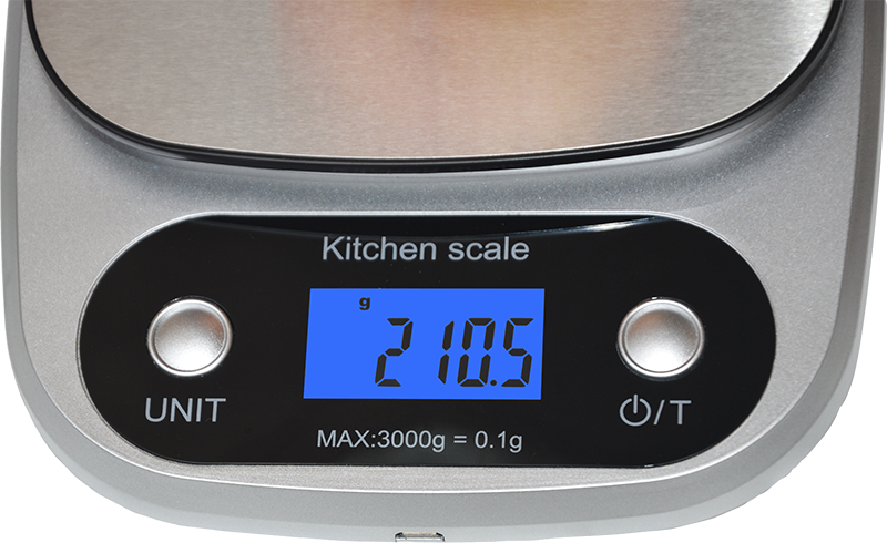 0.1g High Precision Kitchen Scale Rechargable Food Scale Digital 3KG