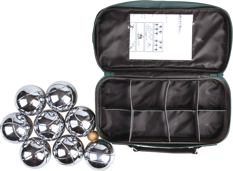 Deluxe Boules Bocce 8 Alloy Ball Set
