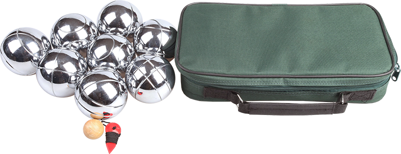 Deluxe Boules Bocce 8 Alloy Ball Set