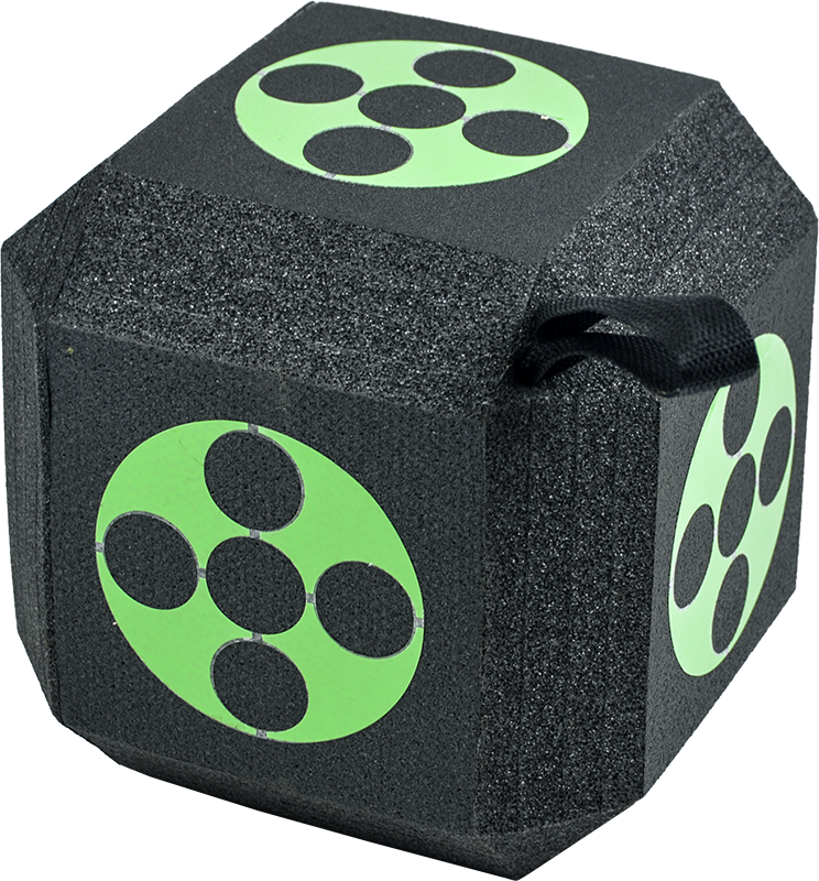Archery 3D Dice Target Cube Reusable 18 Sides 23CM Self Healing XPE Foam Target