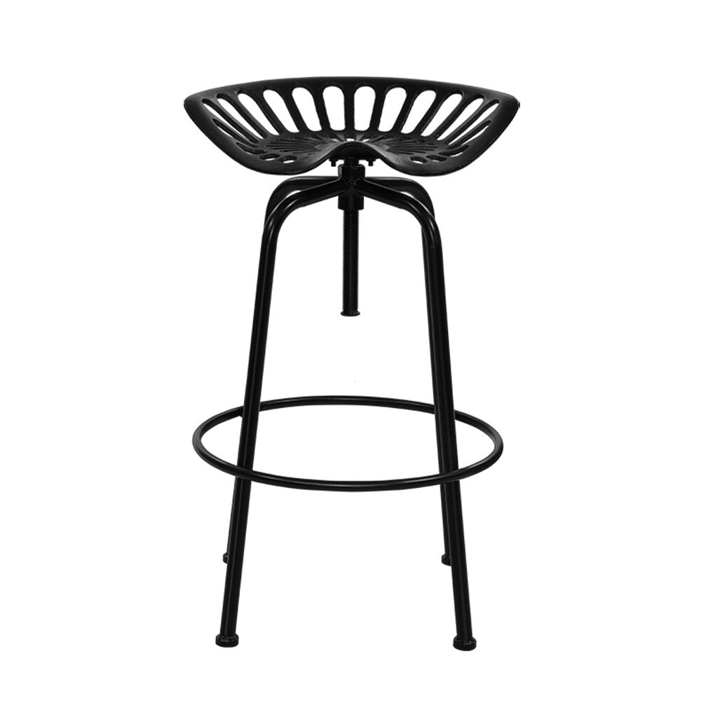 Artiss Bar Stool Retro Industrial Style Iron - Black