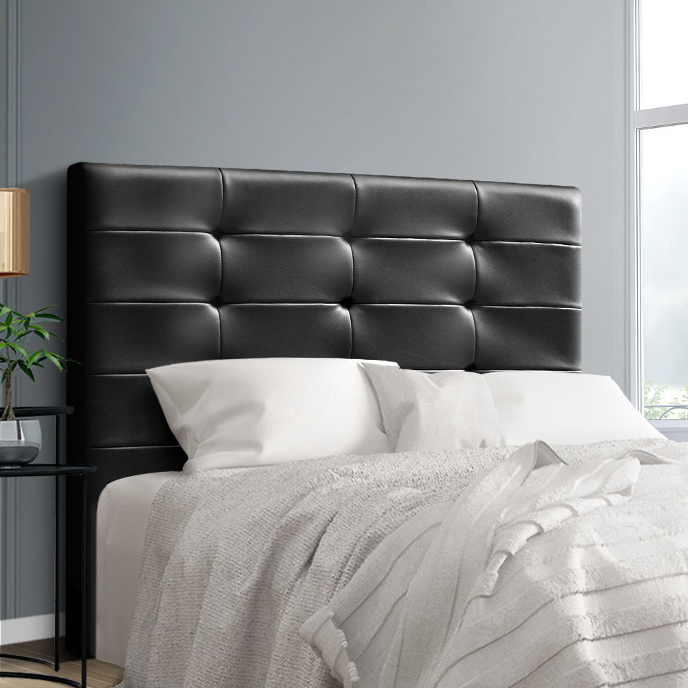 Artiss BENO Double Size Bed Head Headboard Bedhead Leather Base Frame