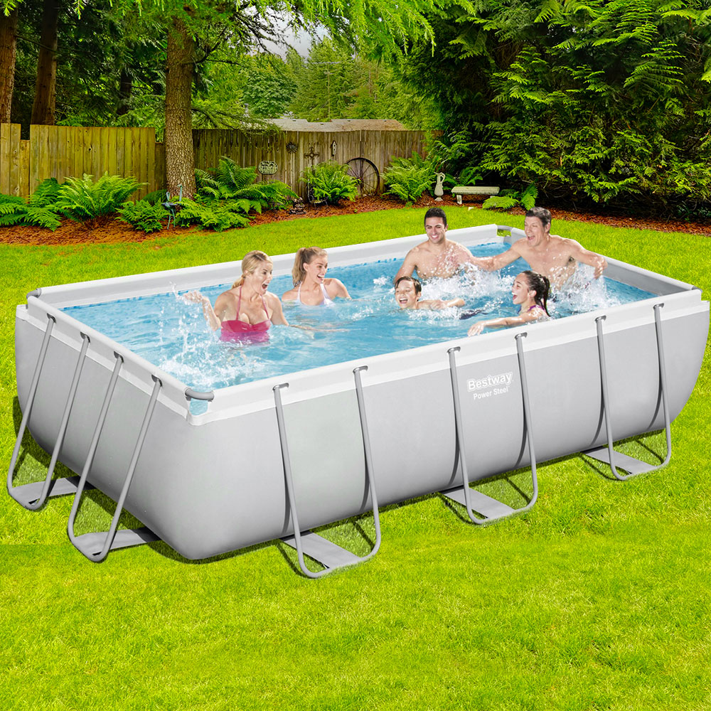 Bestway Swimming Pool Above Ground Pools Power Steel™ Rectangular Frame