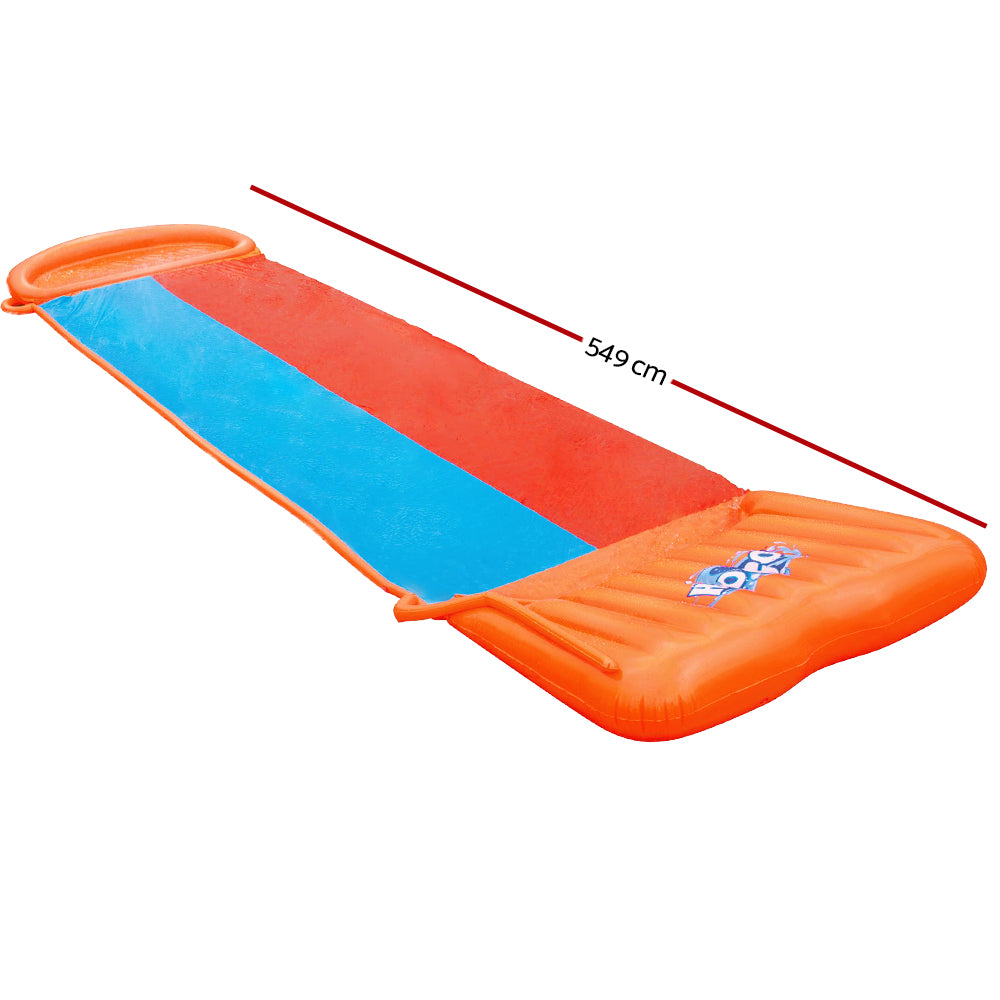 Bestway Inflatable Water Slip And Slide Double 5.49m Kids Splash Toy Outdoor