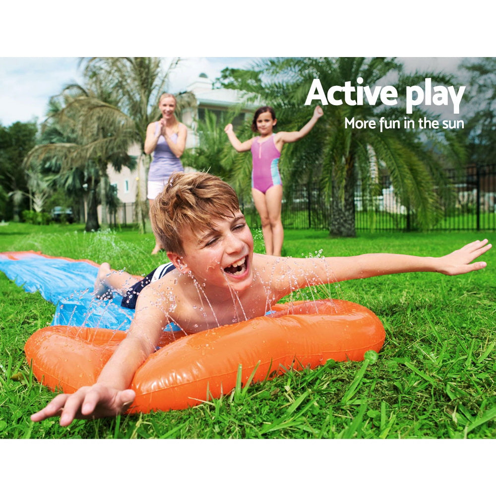 Bestway Inflatable Water Slip And Slide Single Kids Splash Toy Outdoor 4.88M