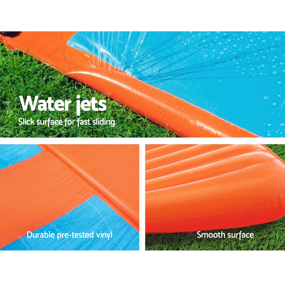 Bestway Triple Water Slip And Slide Kids Inflatable Splash Toy Outdoor 5.49M